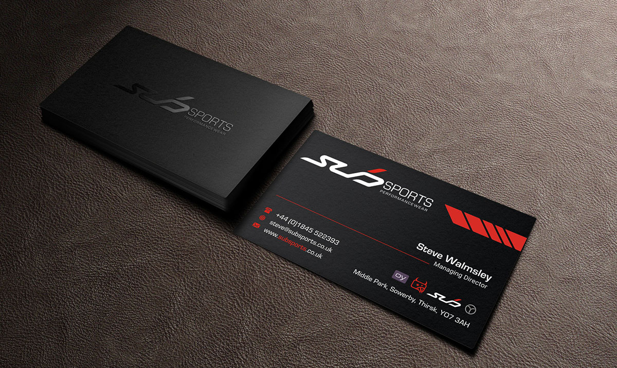 Business Card Design by INDIAN_Ashok for Sub Sports | Design #13017840