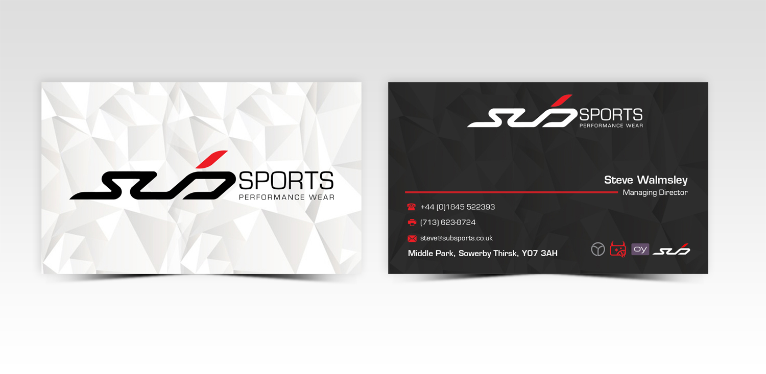 Diseño de Tarjeta de Presentación por Pointless Pixels India para Sub Sports | Diseño #13023651