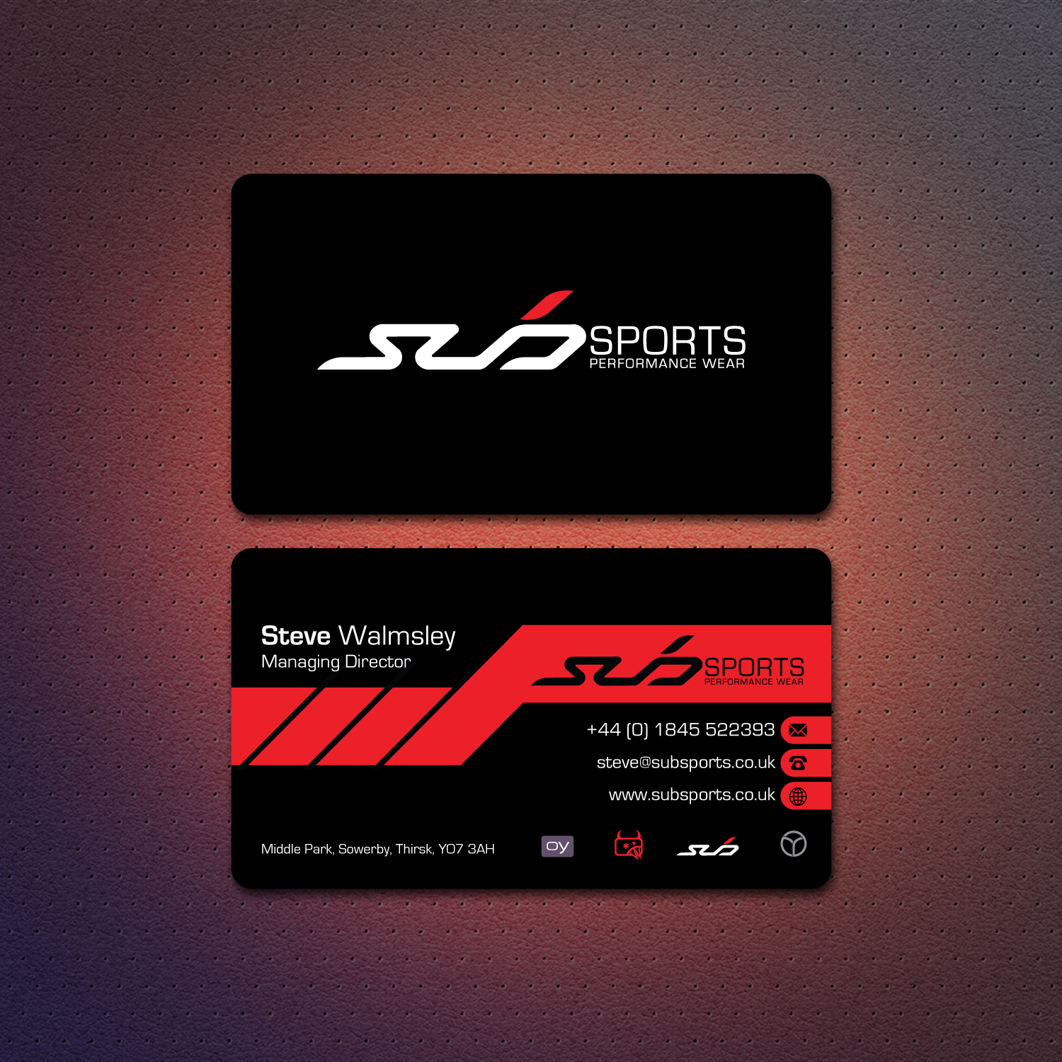 Diseño de Tarjeta de Presentación por Dezero para Sub Sports | Diseño #13067315