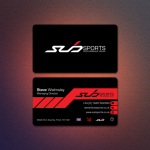 Diseño de Tarjeta de Presentación por Dezero para Sub Sports | Diseño: #13067315