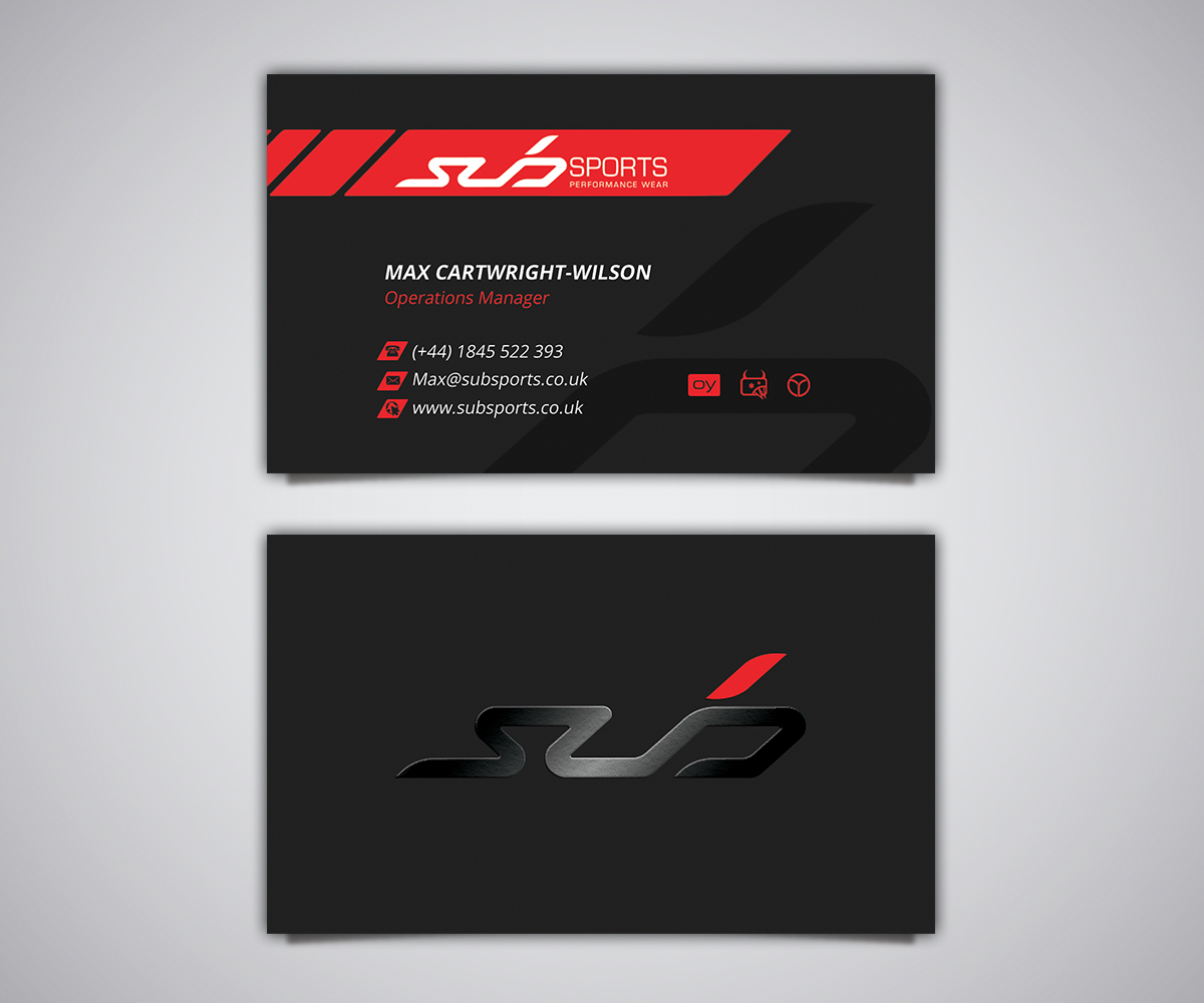 Diseño de Tarjeta de Presentación por Stylez Designz para Sub Sports | Diseño #13164310