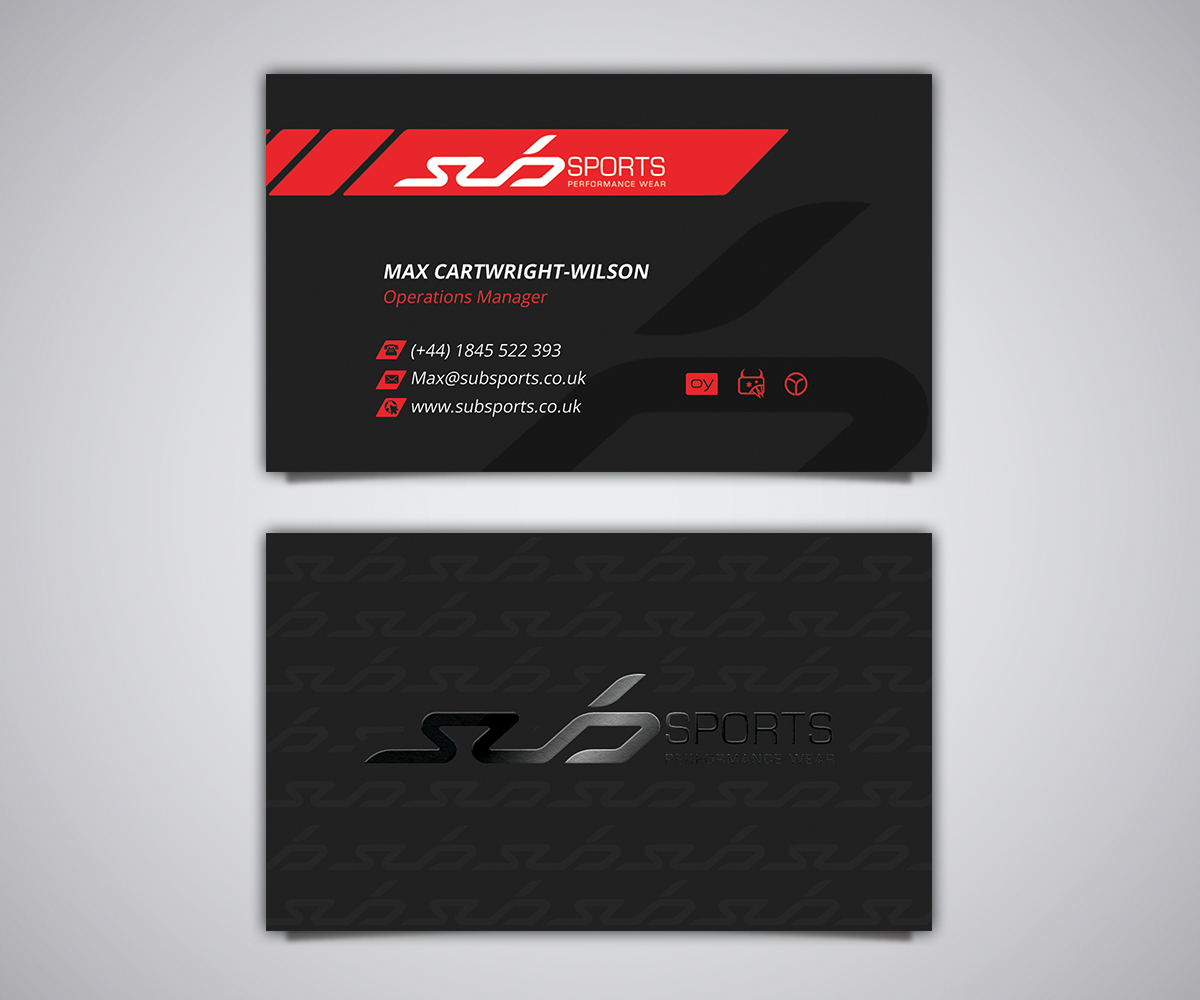 Diseño de Tarjeta de Presentación por Stylez Designz para Sub Sports | Diseño #13164311