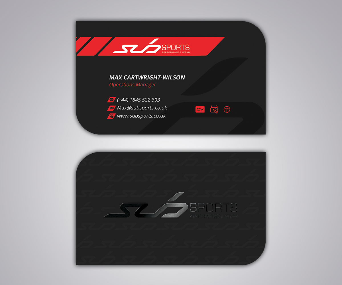 Business Card Design by Stylez Designz for Sub Sports | Design #13164312
