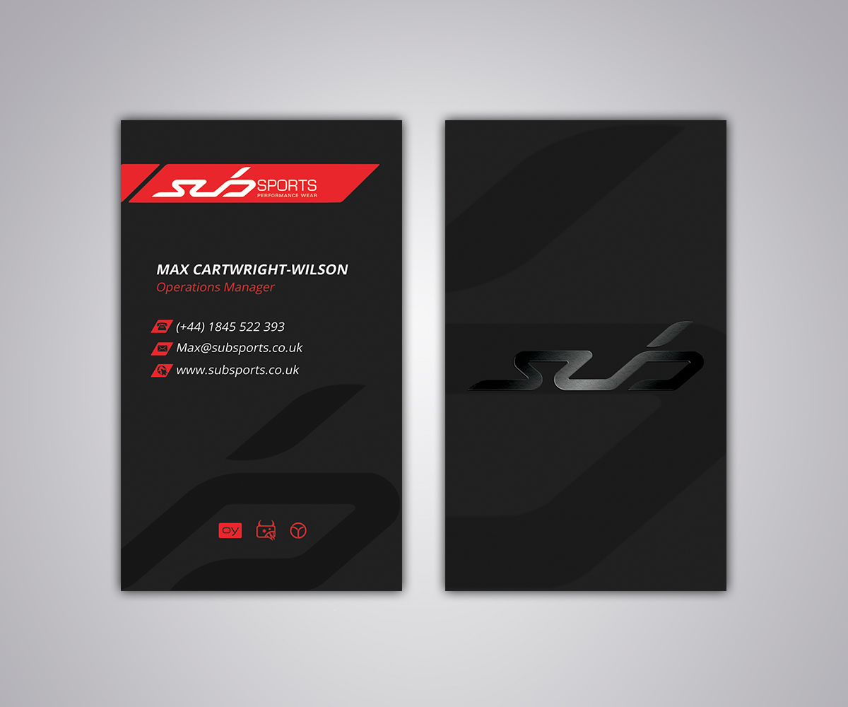 Diseño de Tarjeta de Presentación por Stylez Designz para Sub Sports | Diseño #13164386