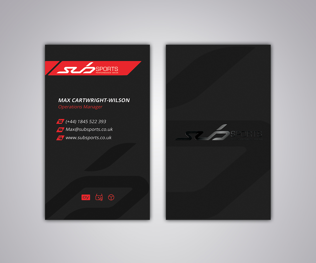 Diseño de Tarjeta de Presentación por Stylez Designz para Sub Sports | Diseño #13164388