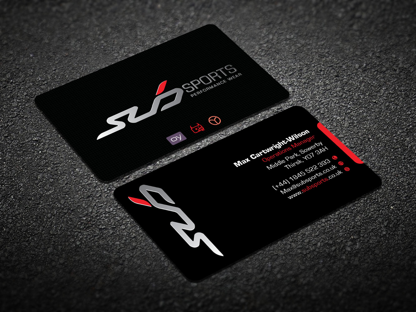 Diseño de Tarjeta de Presentación por Verified artistry (Design garden) para Sub Sports | Diseño #13148951