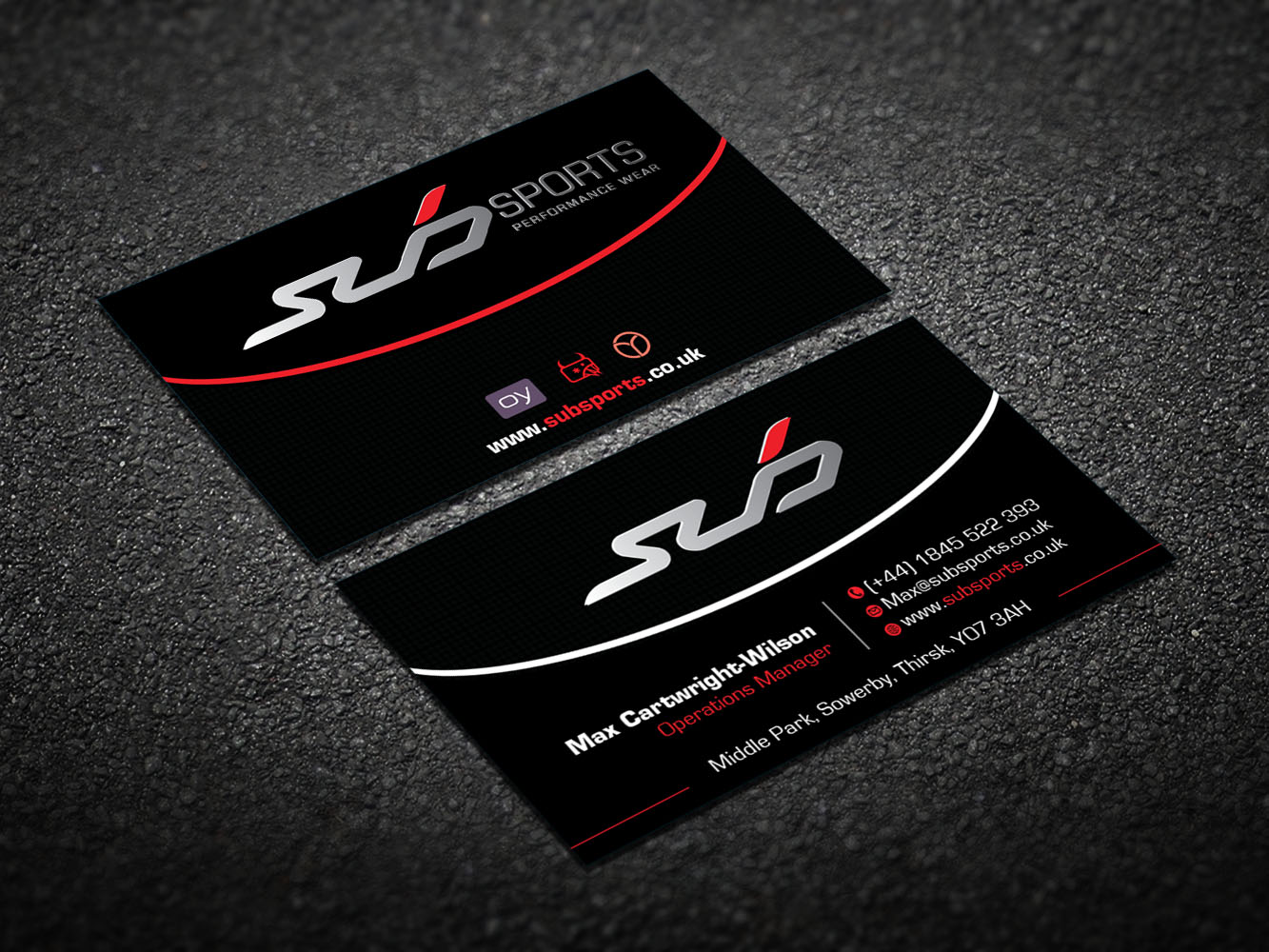 Diseño de Tarjeta de Presentación por Verified artistry (Design garden) para Sub Sports | Diseño #13148952