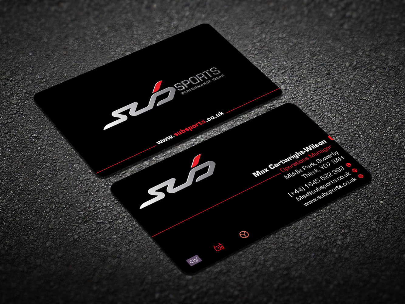 Diseño de Tarjeta de Presentación por Verified artistry (Design garden) para Sub Sports | Diseño #13149724