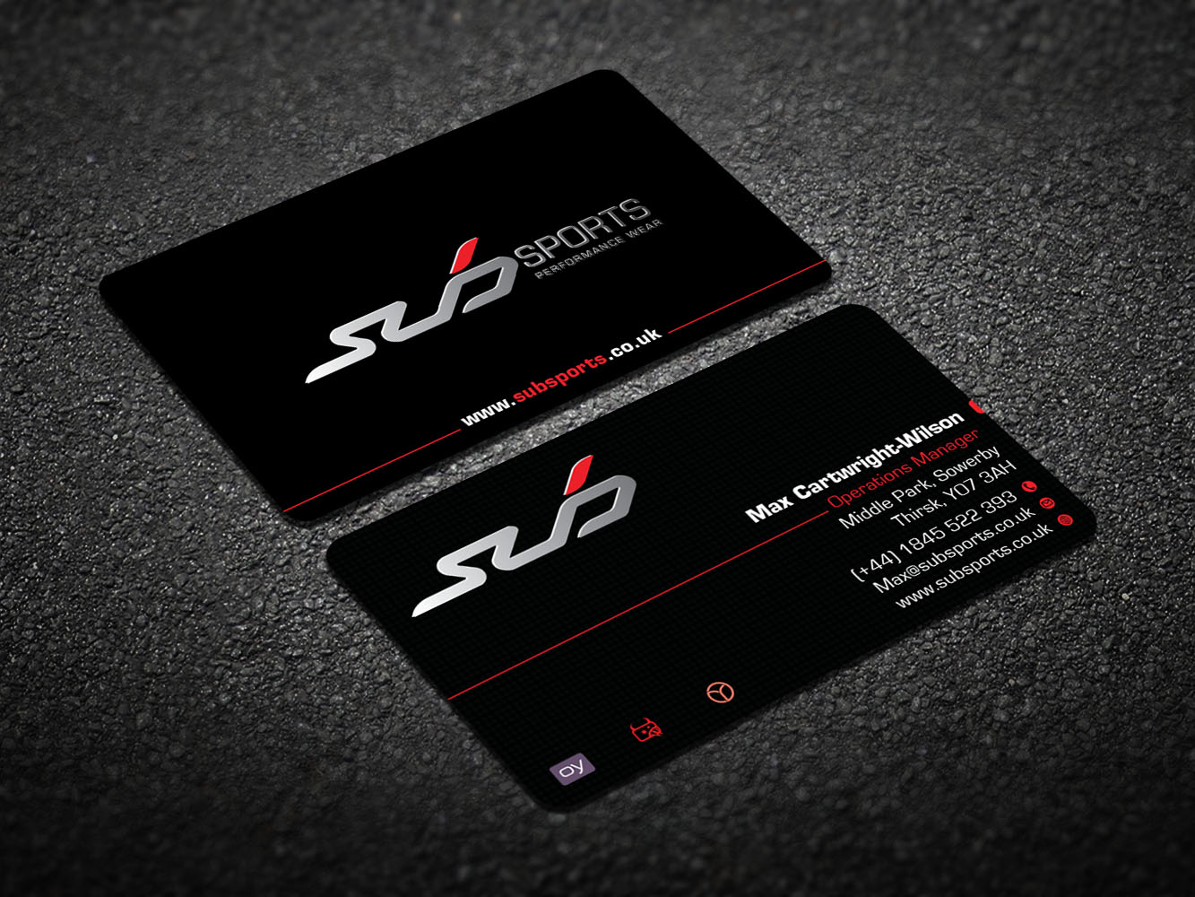Diseño de Tarjeta de Presentación por Verified artistry (Design garden) para Sub Sports | Diseño #13149725