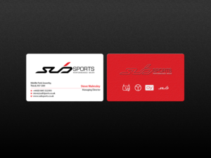 Diseño de Tarjeta de Presentación por Creations Box 2015 para Sub Sports | Diseño: #13020364