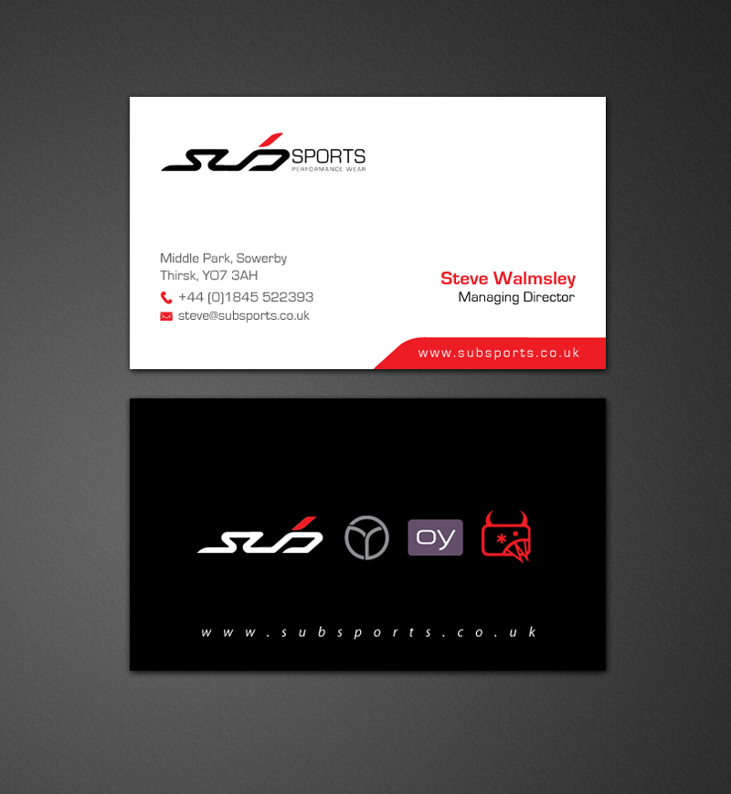 Visitenkarten-Design von chandrayaan.creative für Sub Sports | Design #13015869