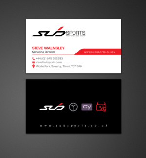 Visitenkarten-Design von chandrayaan.creative für Sub Sports | Design: #13018093