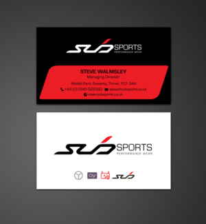 Diseño de Tarjeta de Presentación por chandrayaan.creative para Sub Sports | Diseño: #13018096