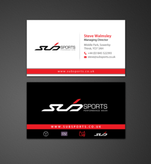 Visitenkarten-Design von chandrayaan.creative für Sub Sports | Design: #13018098