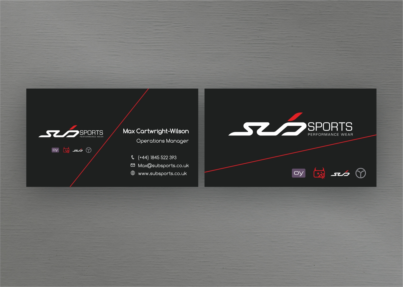 Diseño de Tarjeta de Presentación por Rolands para Sub Sports | Diseño #13153415