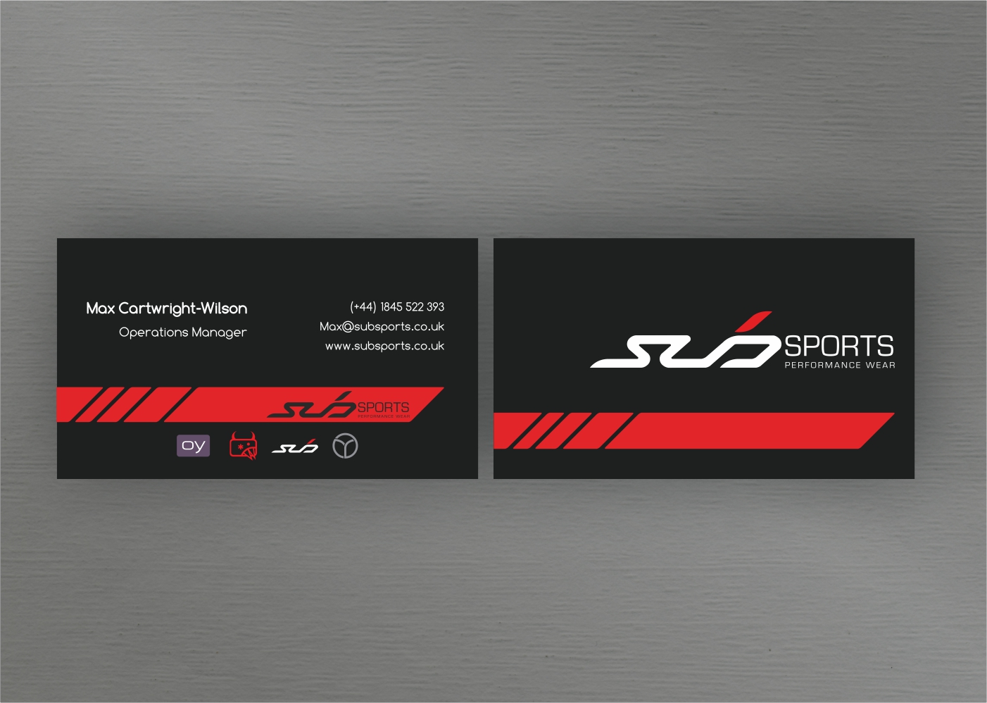 Diseño de Tarjeta de Presentación por Rolands para Sub Sports | Diseño #13153419