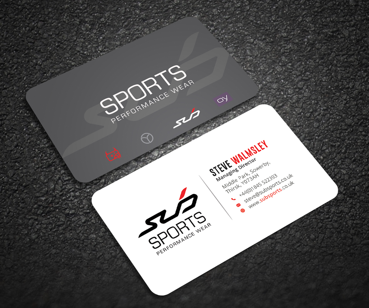 Diseño de Tarjeta de Presentación por Graphic Flame para Sub Sports | Diseño #13028892