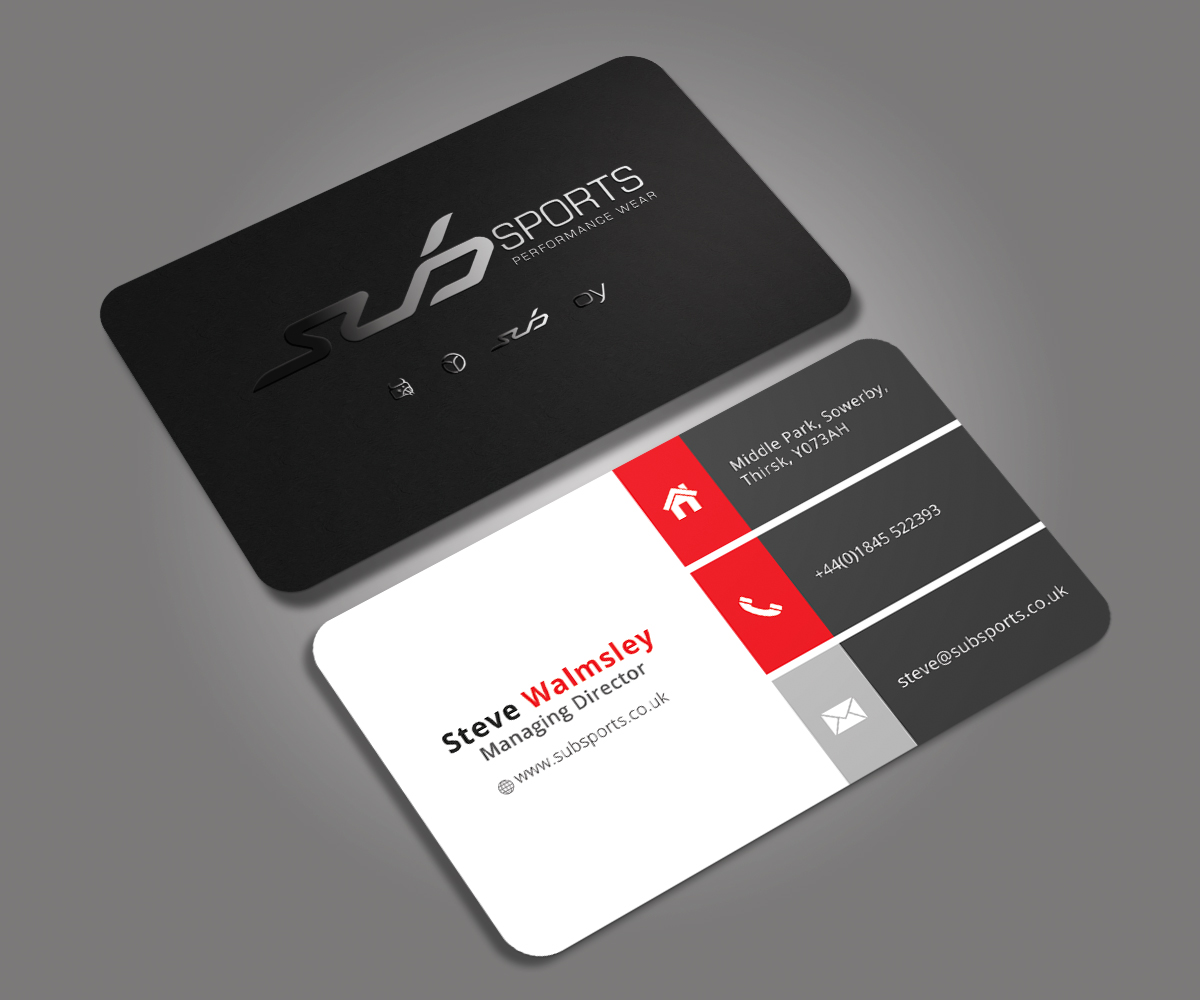 Design de Carte de Visite par Graphic Flame pour Sub Sports | Design #13046036