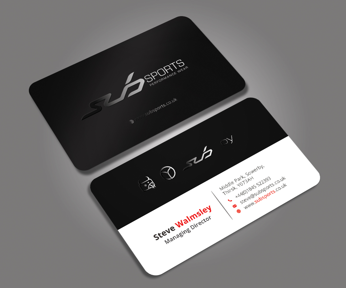 Diseño de Tarjeta de Presentación por Graphic Flame para Sub Sports | Diseño #13046038