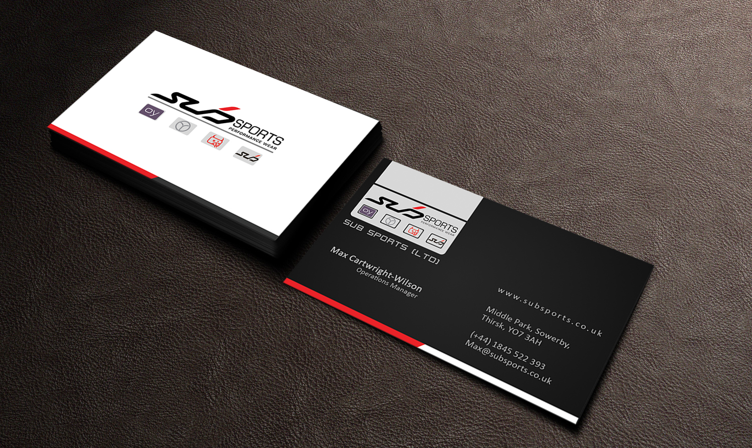 Business Card Design by Edirisingha for Sub Sports | Design #13090958
