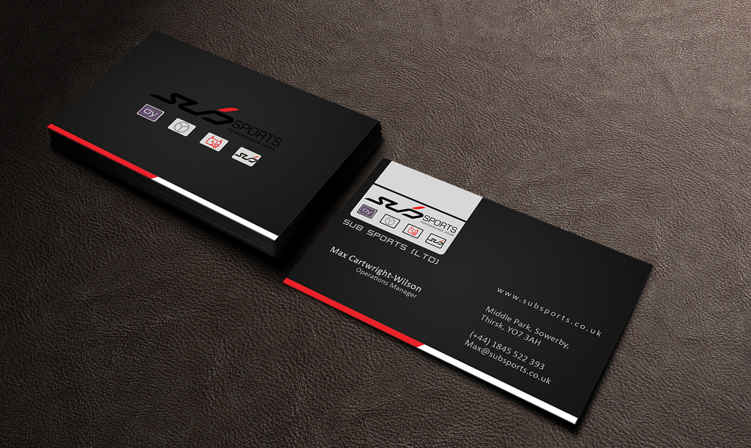 Business Card Design by Edirisingha for Sub Sports | Design #13090959