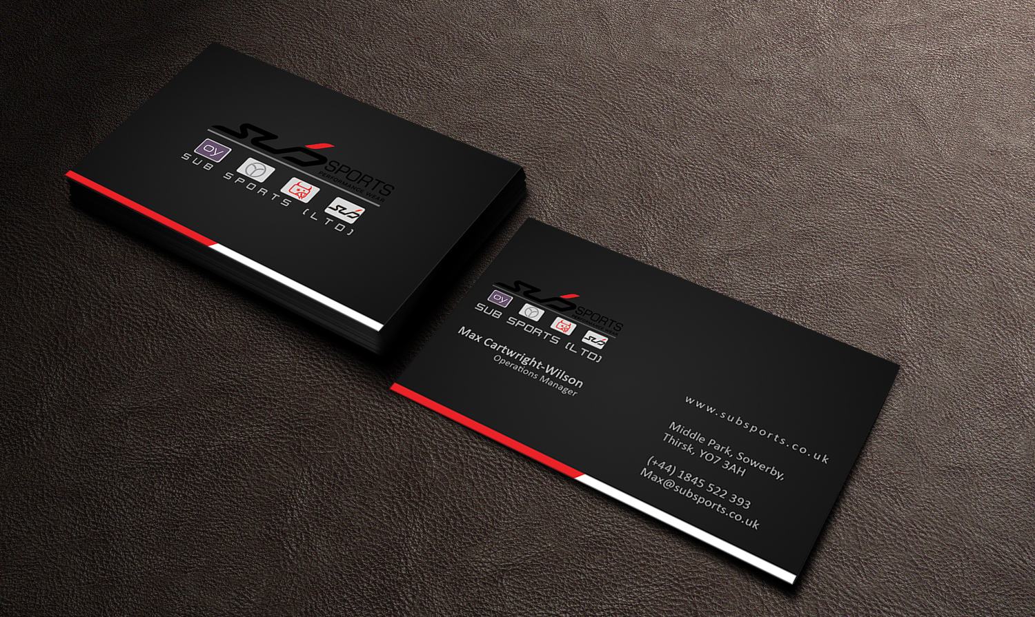 Business Card Design by Edirisingha for Sub Sports | Design #13090990