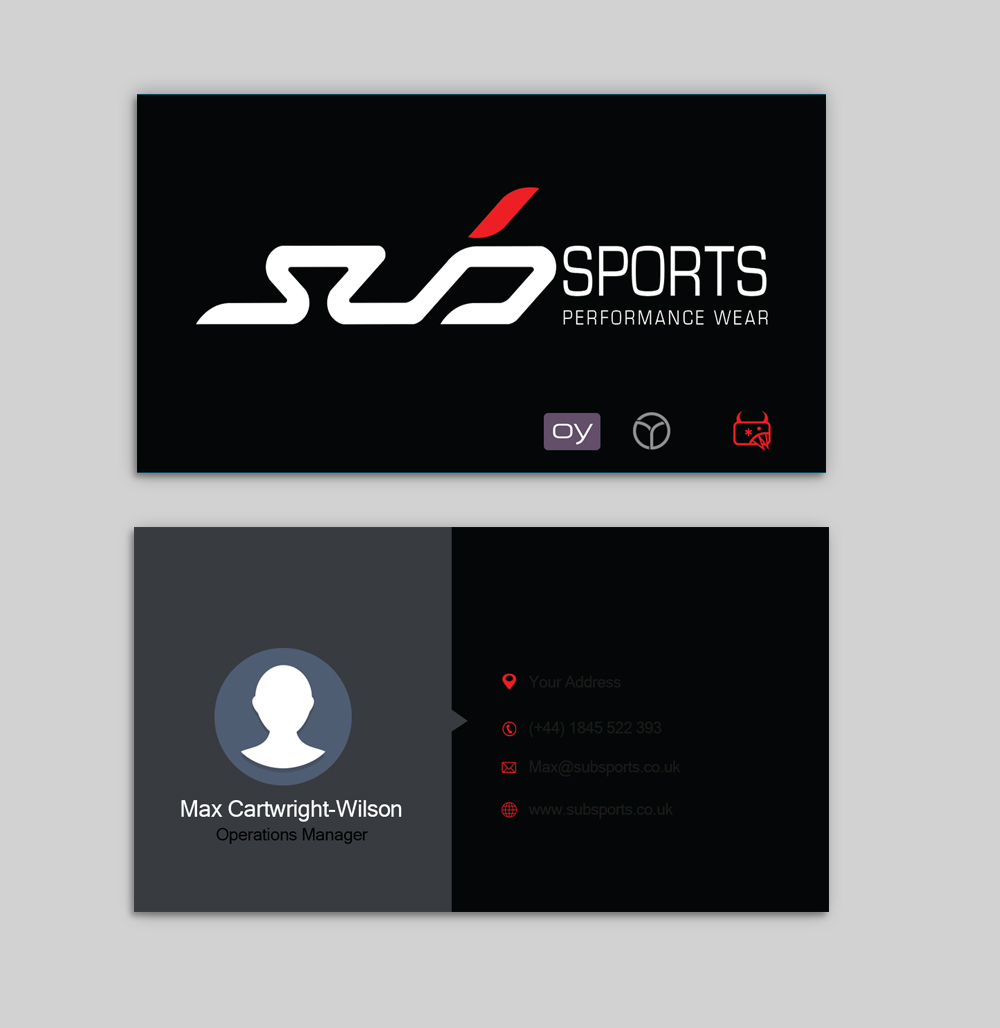 Diseño de Tarjeta de Presentación por Imagine Box para Sub Sports | Diseño #13130761