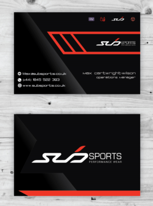Diseño de Tarjeta de Presentación por Arpigraphy para Sub Sports | Diseño: #13113231