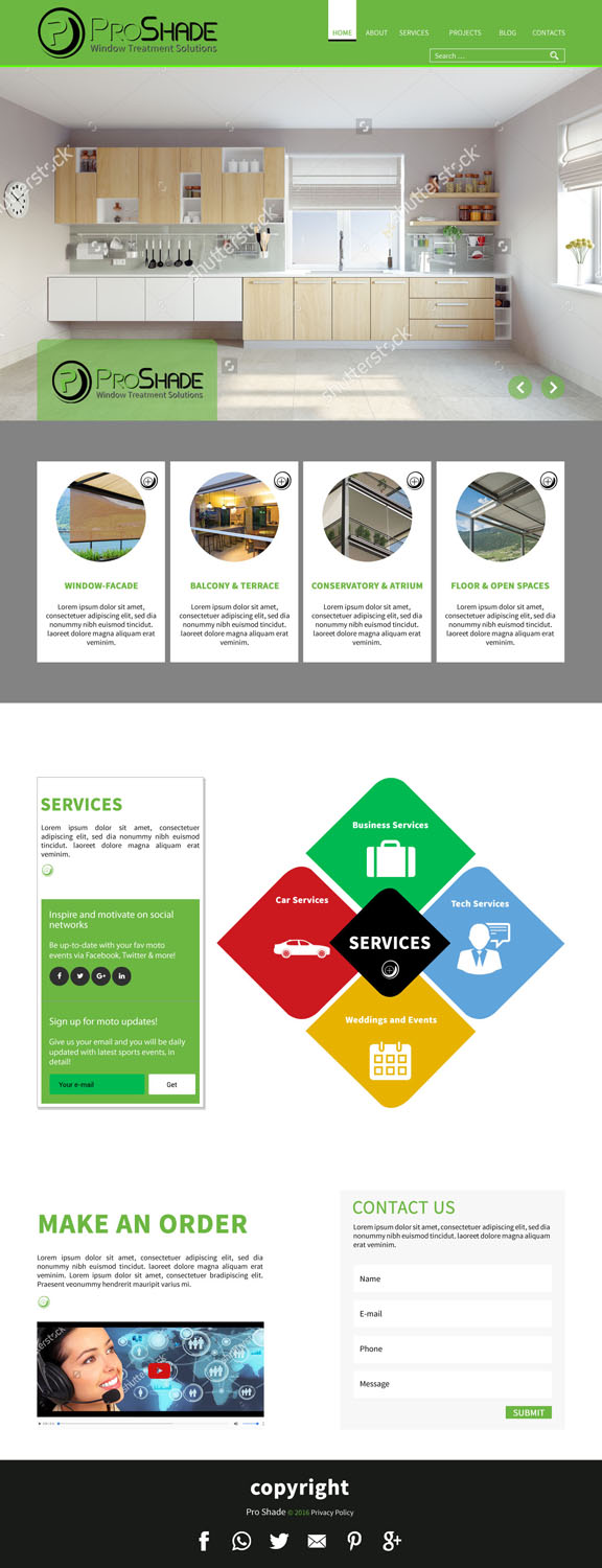 Web Design by Jyotsna for ProShade Inc | Design #13063571