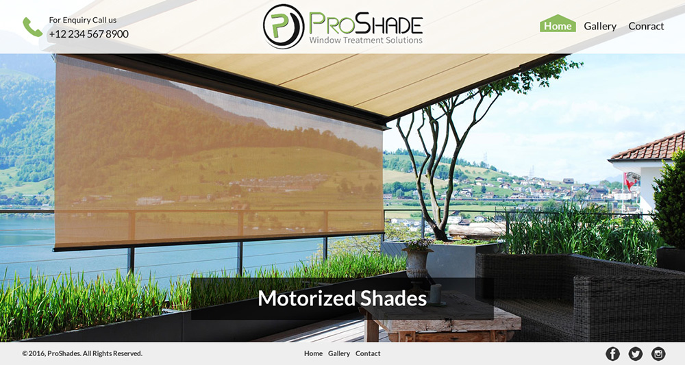 Web Design by Anooshaa Kachhia for ProShade Inc | Design #13069272