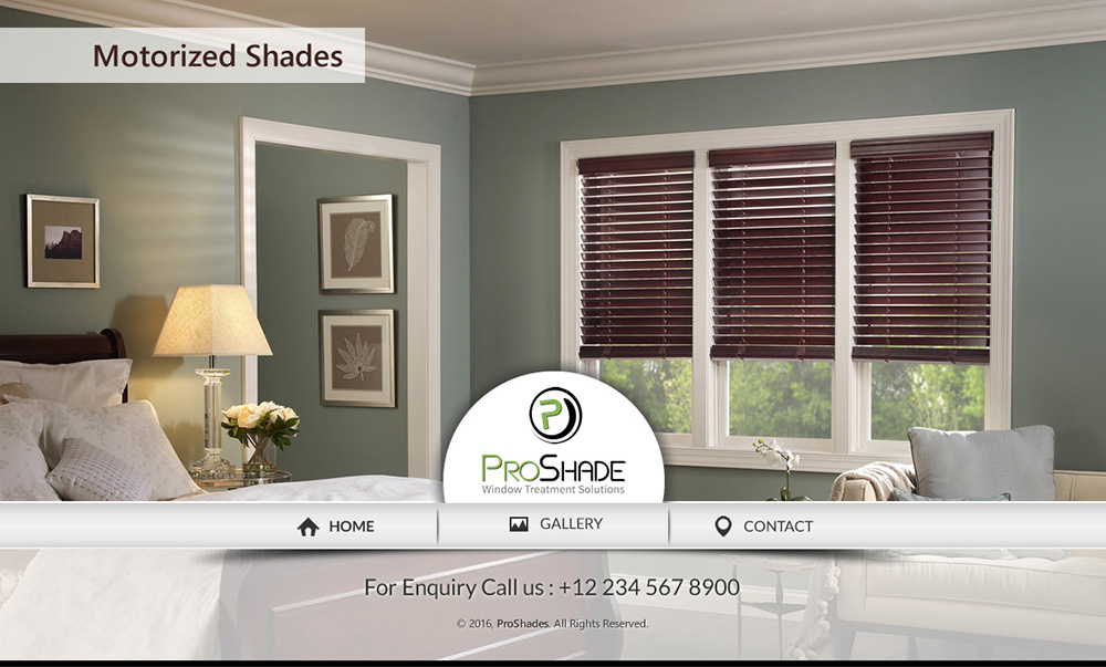 Diseño Web por Anooshaa Kachhia para ProShade Inc | Diseño #13096929