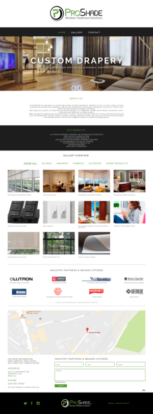 Window Treatment business needs website redesigned. | Web Design by lionx
