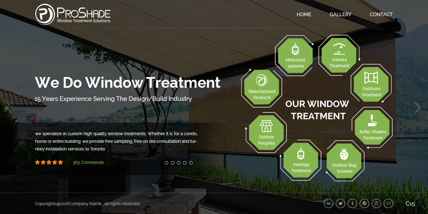 Web Design by pb for ProShade Inc | Design #12971619