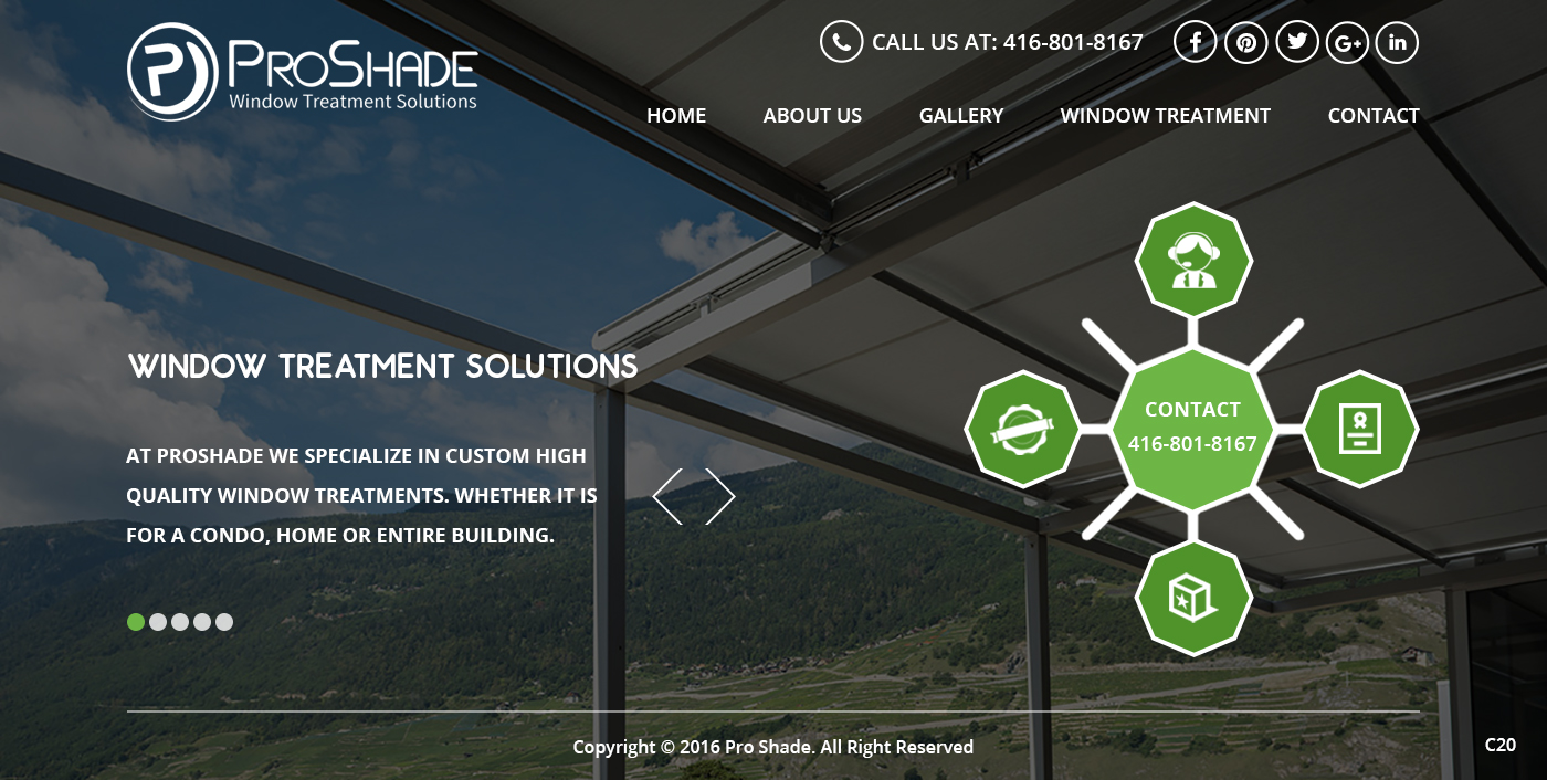 Web Design by pb for ProShade Inc | Design #12971632
