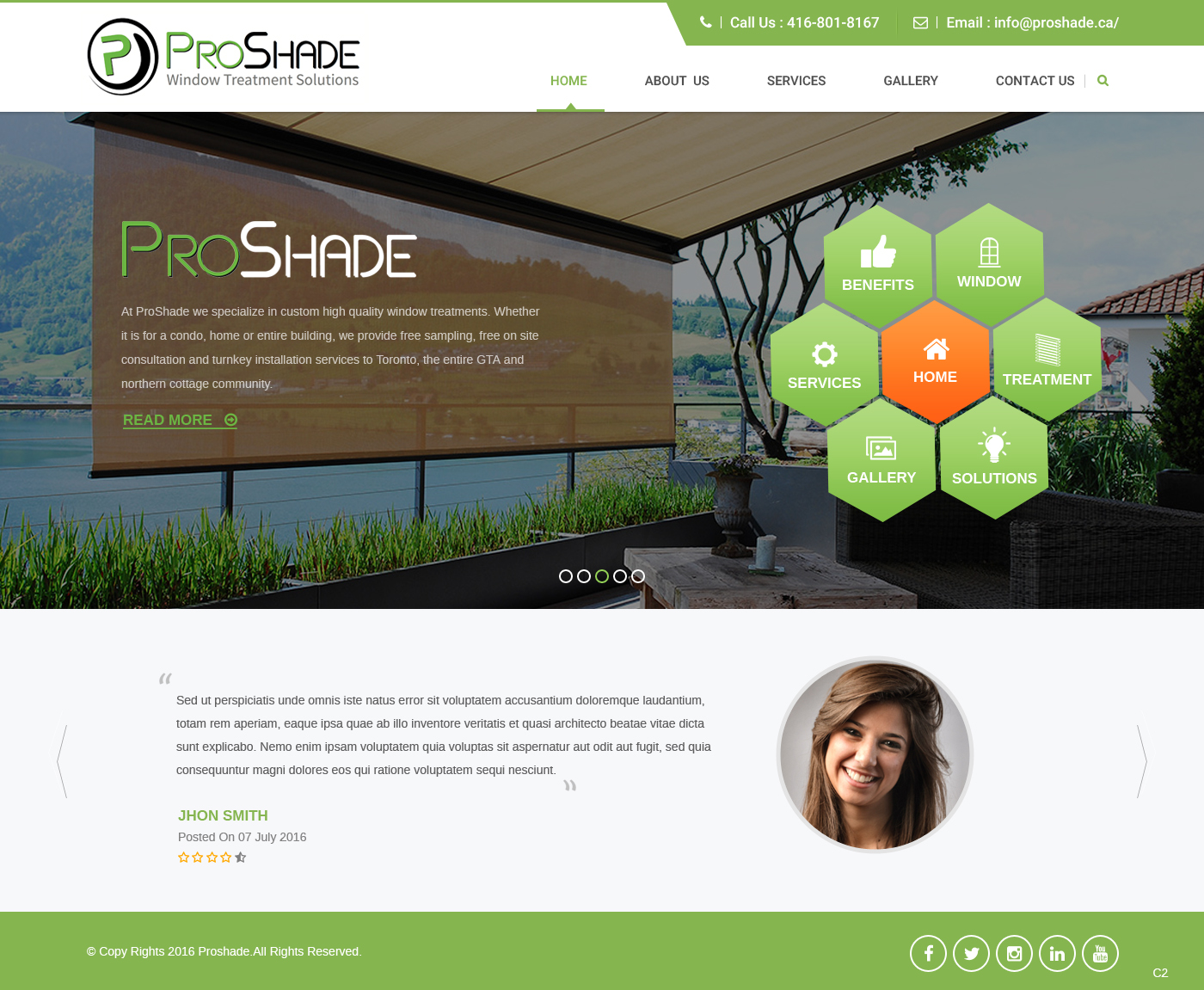 Diseño Web por pb para ProShade Inc | Diseño #12971634