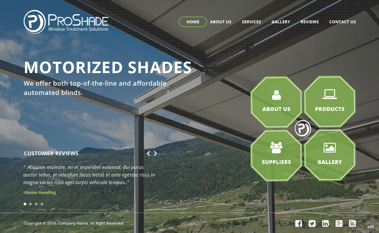 Web Design by pb for ProShade Inc | Design #12976465