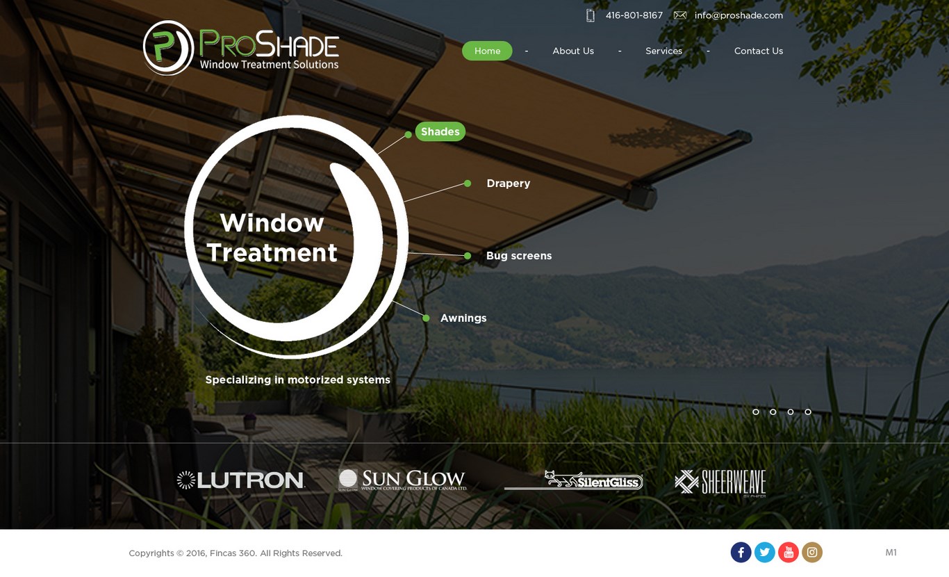 Web Design by pb for ProShade Inc | Design #13030021