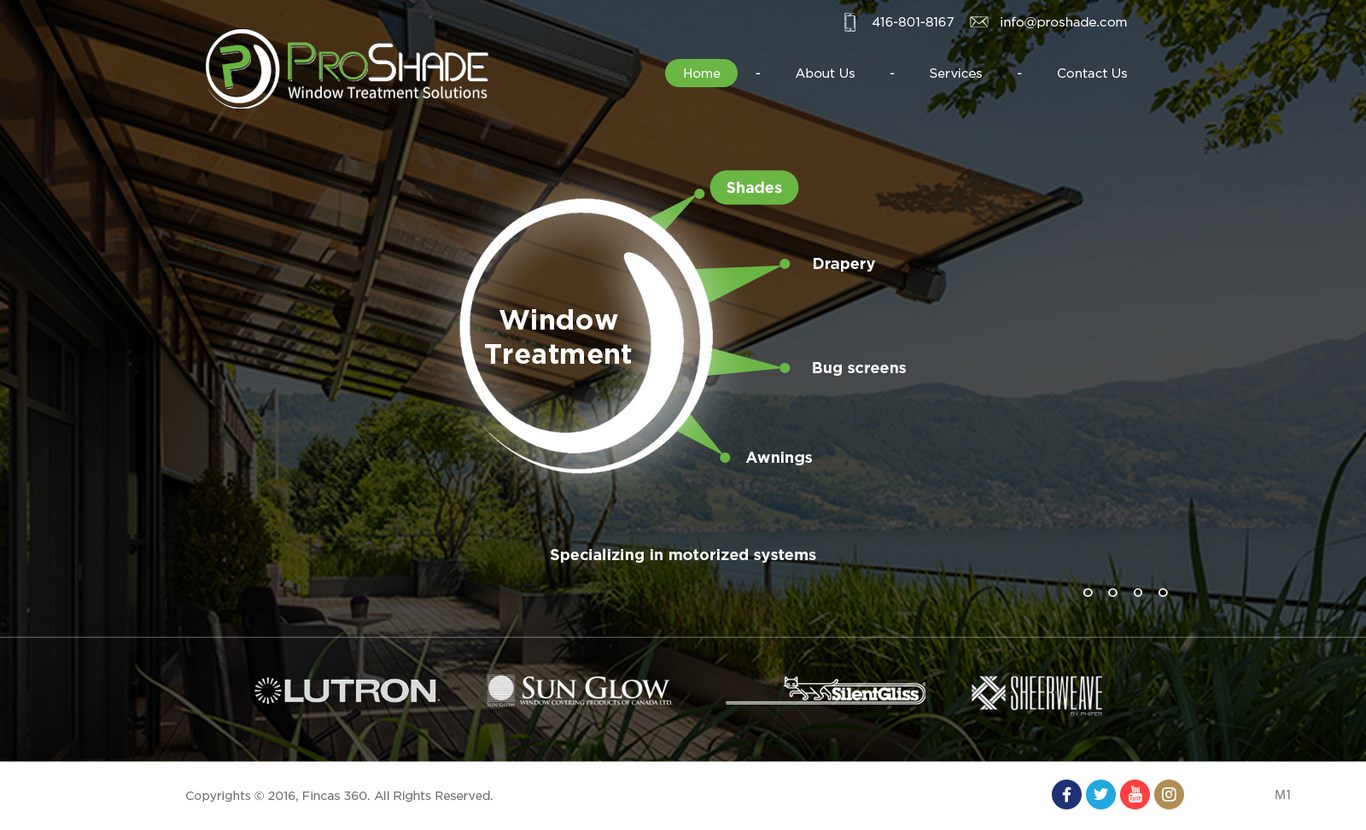 Web Design by pb for ProShade Inc | Design #13074144