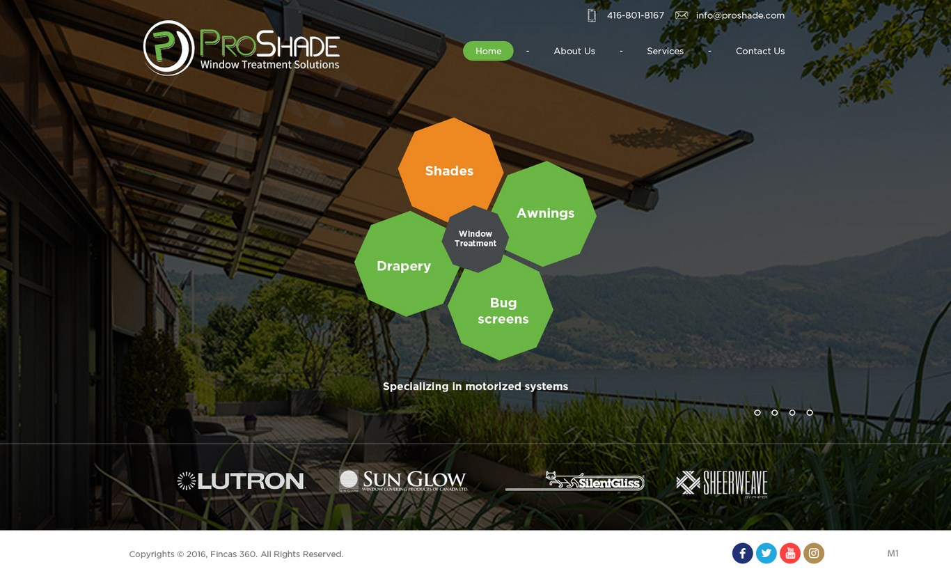 Web Design by pb for ProShade Inc | Design #13074146