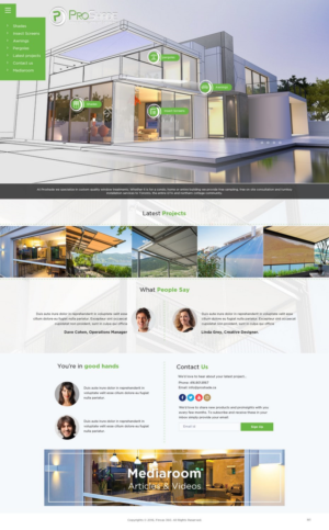 Web Design by pb for ProShade Inc | Design: #13978317