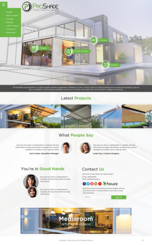 Web Design by pb for ProShade Inc | Design: #13994004