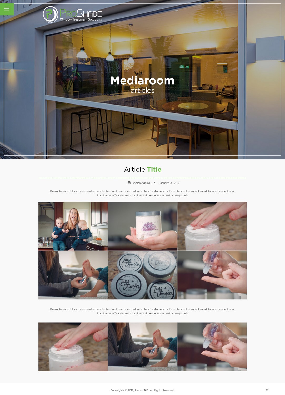 Web Design by pb for ProShade Inc | Design #14009042
