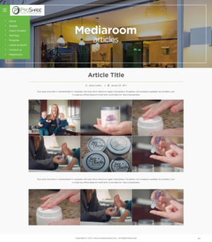 Web Design by pb for ProShade Inc | Design: #14145799
