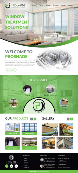 Web Design by rightway for ProShade Inc | Design: #13007277