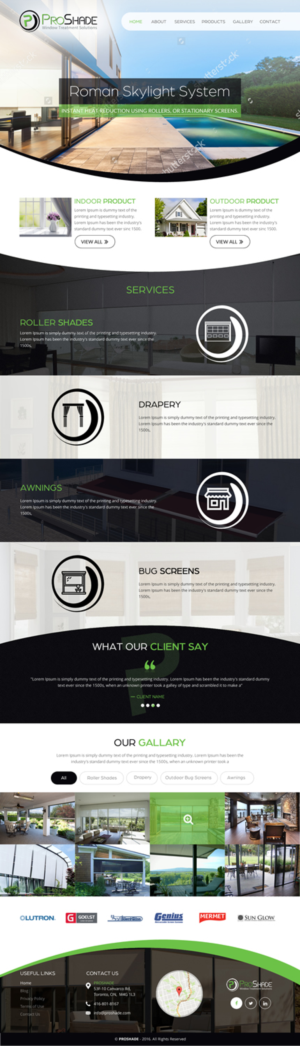 Web Design by rightway for ProShade Inc | Design: #13172967