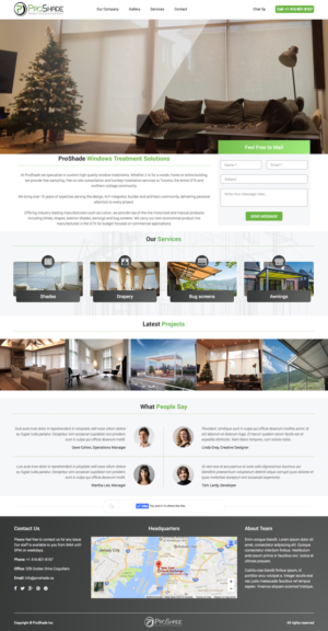 Web Design by cCopilot for ProShade Inc | Design: #13042885