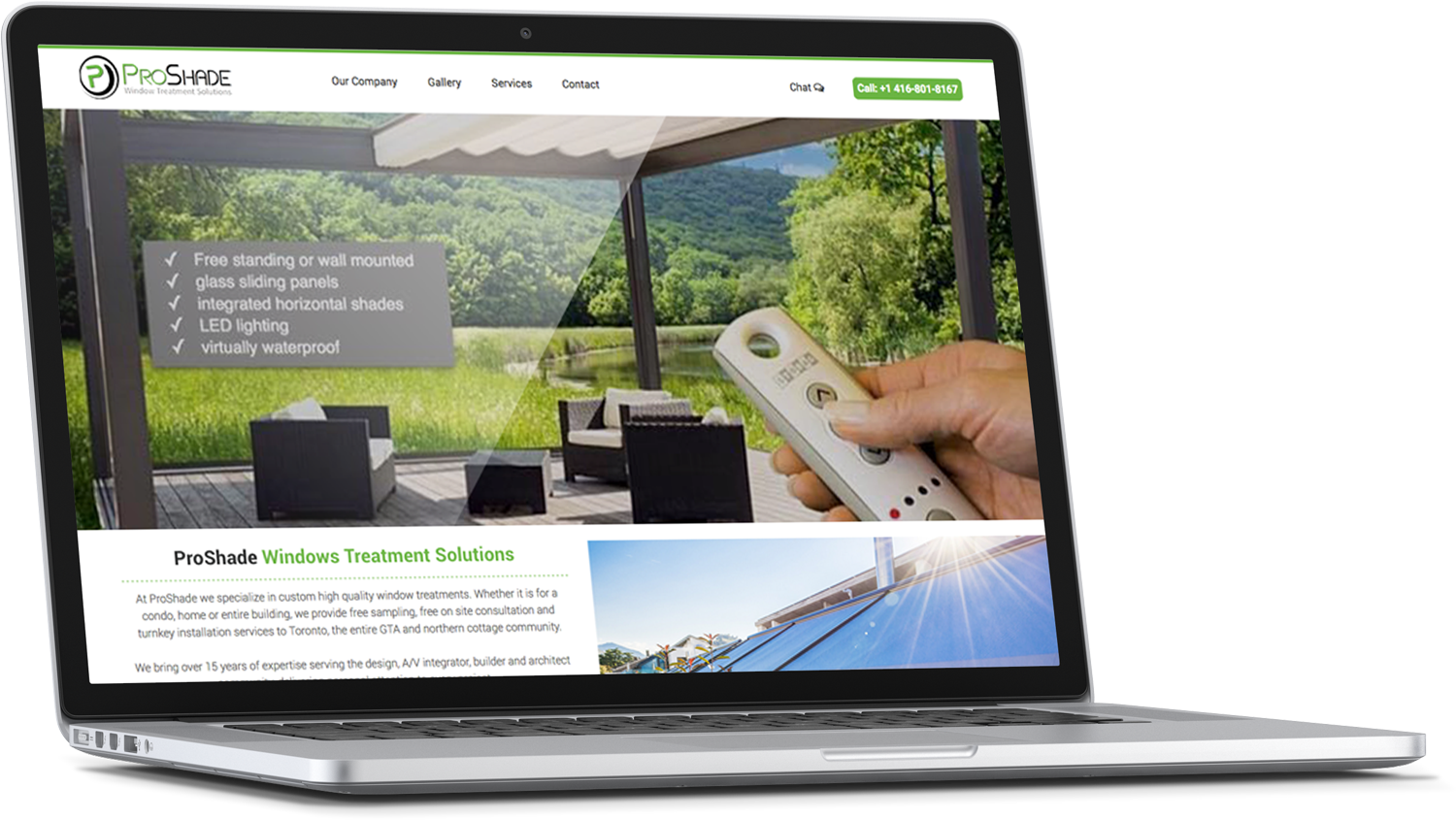 Web Design by cCopilot for ProShade Inc | Design #13042895