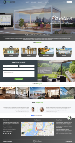 Web Design by cCopilot for ProShade Inc | Design: #13085291