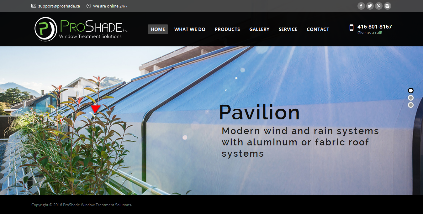 Web Design by CharaFathimalil for ProShade Inc | Design #13088029