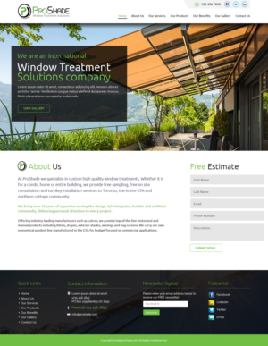 Window Treatment business needs website redesigned. | Diseño Web por Tpith